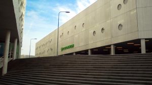 De Euroborg in Groningen, ook bekend als het Noordlease Stadion